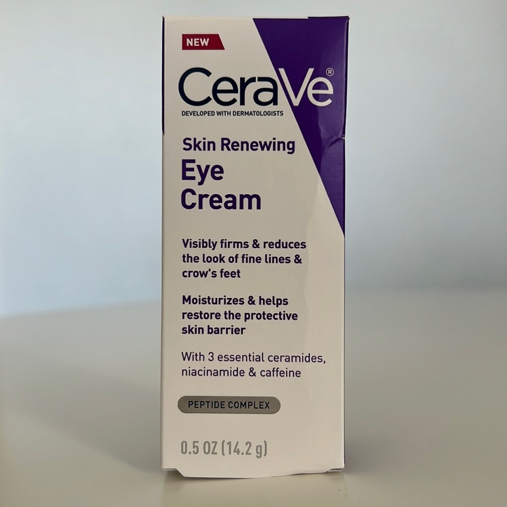 CeraVe Skin Renewing Peptide Eye Cream for Wrinkles and Dark Circles